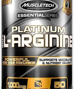 Platinum L-Arginine Capsules Standard for muscle support, 100-Count