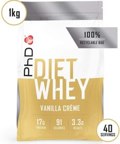 Phd Nutrition Diet Whey Protein Powder, 1 Kg, Vanilla Creme