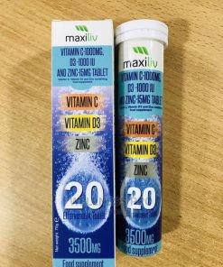 Maxiliv Effervescent Tablets With Vit D, Vit C and Zinc