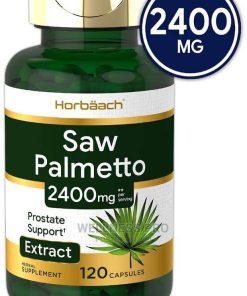 Horbaach Saw Palmetto Extract | 2400mg | 120 Caps Prostate Supplement