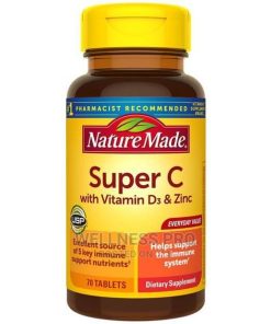 Nature Made Super C With Vitamin D3 Zinc Tablets, 70 Count
