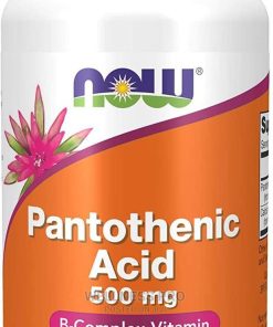 Now Supplement Pantothenic Acid (Vitamin B-5) 500 Mg 100caps