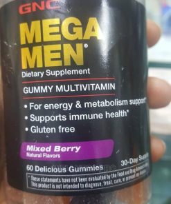 GNC Mega Men Gummy Multivitamin for Energy, Metabolism 60's