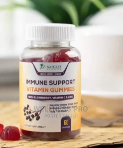 Natures Nutrition Immune Support Vitamin Gummies With Black Elderberry Extract