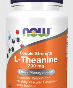 Now L-Theanine, Double Strength 200 Mg 60 Caps Stress Management