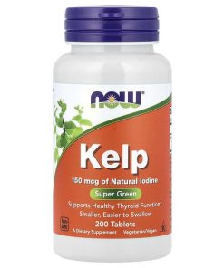 Now Kelp 150mcg of Natural Iodine, Easier to Swallow 200tabs