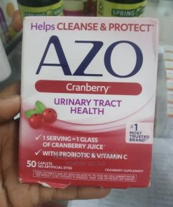 AZO Cranberry Urinary Tract Health Supplement 50 Caplets 500
