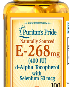 Puritan's Pride Vitamin E-With Selenium 400 IU Natural 100s