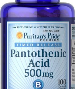Puritan's Pride Pantothenic Acid 550 Mg Rapid Release 100s