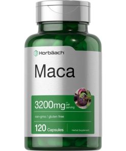 Maca Root Capsules | 120 Pills | High Potency Extract for Men and Women | Non-GMO and Gluten Free Formula | by Horbaach