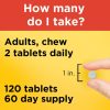 Nature Made Extra Strength Dosage Chewable Vitamin C 1000 mg per serving Tablets, 120 Count - Image 6