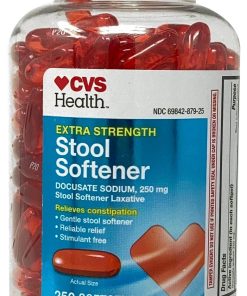 CVS Extra Strength Stool Softener Docusate Sodium Softgels 250 mg, 250 Count