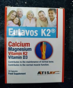 Eutavos K2® 30 Capsules for bone and muscle support