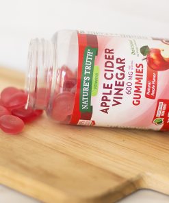 Nature's truth Apple Cider Vinegar Gummies, 600 mg | 75 Gummies | Natural Apple Flavor, Vegan, Non-GMO, Gluten Free