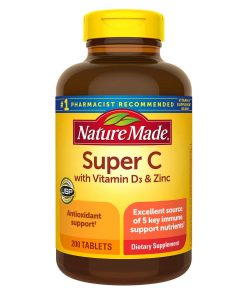 Nature Made Super C with Vitamin D3 and Zinc, 200 Tablets