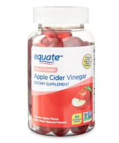 Equate Apple Cider Vinegar Vegetarian Gummy Supplement, 60 Count