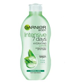 Garnier Intensive 7 Days Aloe Vera & Probiotic Extract Body Lotion 400ml, Hydrating and Refreshing Moisturiser, Up to 7 Days Hydration, For Normal Skin, Fast Absorbing & Non Greasy