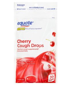 Equate Cherry Cough Drops with Menthol, 30 Count