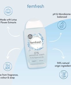 Femfresh Intimate Skin Care 0% Wash, 250ml