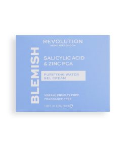Revolution Skincare Salicylic Acid & Zinc PCA Purifying Water Gel Cream, Removes Sebum & Trapped Dirt From Pores, Vegan & Cruelty-Free, 1.69fl.oz/50ml