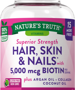 NATURE'S TRUTH SUPERIOR STRENGTH HAIR, SKIN & NAILS* WITH 5,000 MCG BIOTIN