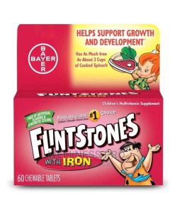 Flintstones multivitamin with iron Chewable tablets 60 count