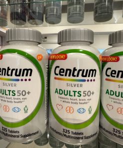 Centrum Silver Multivitamin for Adults 50 Plus, Multivitamin/Multimineral Supplement with Vitamin D3, B Vitamins, Calcium and Antioxidants, Gluten Free, Non-GMO Ingredients - 325 Count