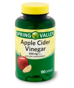 Spring Valley apple cider vinegar capsules 450mg 100 count