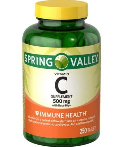 Spring Valley Vitamin C Supplement with Rose Hips, 500 mg, 250 count