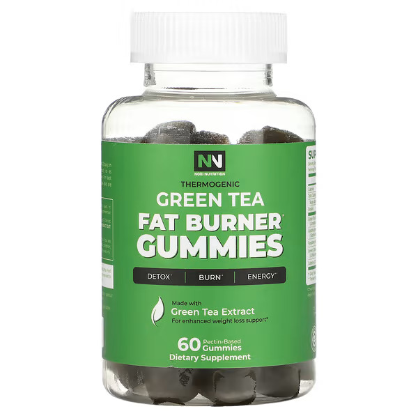 Nobi Nutrition, Green Tea Fat Burner Gummies, 60 Pectin-Based Gummies -  WELLNESS PRO