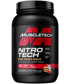 MuscleTech, Nitro Tech, 100% Whey Gold, Strawberry Shortcake, 2.03 lbs (921 g)