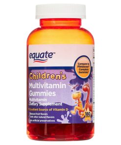 Equate Kids Multivitamin Gummies for General Health, Natural Fruit, 180 Count