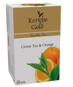 Kericho Green Tea & Orange 20 Tea bags