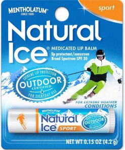 Mentholatum (R) Natural Ice (R) Sport Broad Spectrum SPF 30 Medicated Lip Balm - 4.5g