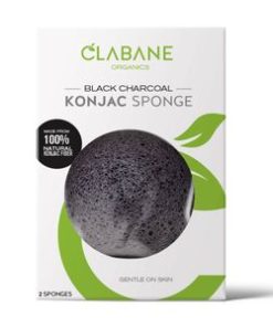 Clabane Organics Black Charcoal Konjac Sponge