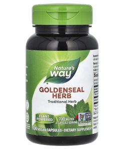 Nature's Way, Goldenseal Herb, 400 mg, 100 Vegan Capsules