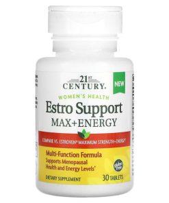 21st Century, Women’s Health, Estro Support Max + Energy, 30 Tablets