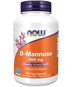 NOW Supplements, D-Mannose 500 mg, Non-GMO Project Verified, Healthy Urinary Tract*, 120 Veg Capsules