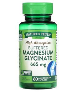 Nature’s Truth, Buffered Magnesium Glycinate, High Absorption, 665 mg, 60 Quick Release Capsules