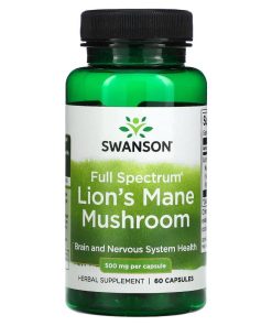 Swanson, Full Spectrum Lion's Mane Mushroom, 500 mg, 60 Capsules