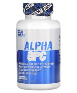EVLution Nutrition, Alpha GPC, 60 Veggie Capsules