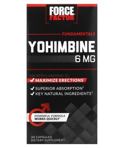 Force Factor, Yohimbine, 6 mg, 30 Capsules For Men Vitality