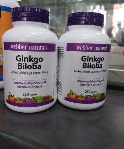 Webber Natural Ginkgo Biloba 250 Tablet 60mg Improve Memory & Metal Alertness