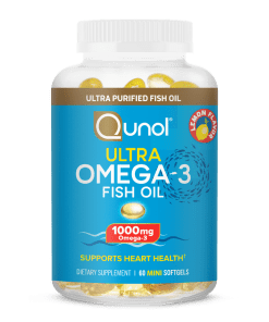 Qunol Ultra Omega-3 Fish Oil 1000mg 60 Mini Softgels