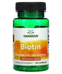 Swanson Premium- Biotin 5000 MCG , 100 Caps