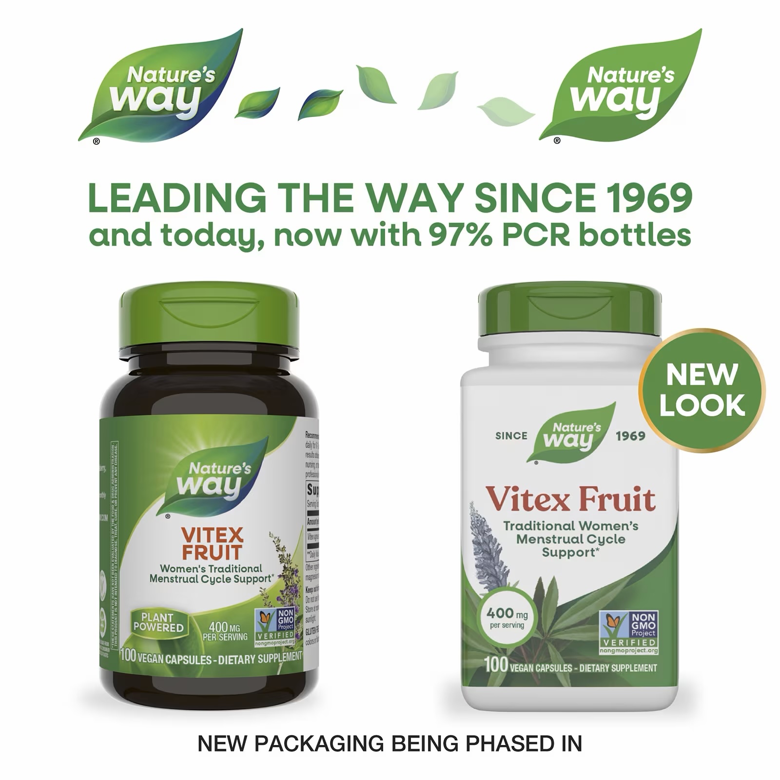 Nature's Way, Vitex Fruit, 400 Mg, 100 Vegan Capsules - Image 3