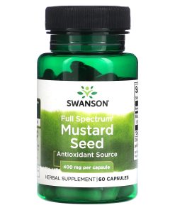 Swanson, Full Spectrum Mustard Seed, 400 Mg, 60 Capsules