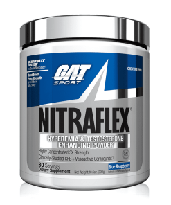 GAT Sport Nitraflex Test Booster Blue Raspberry, 30 Servings