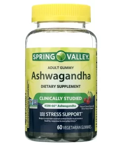 Spring Valley Non GMO KSM-66 Ashwagandha Veg Gummies 60s