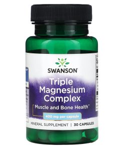 Swanson, Triple Magnesium Complex, 400 mg, 30 Capsule